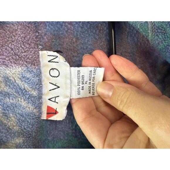 Lavon XL Women's 90s Fleece Jacket with Snowflake Pattern - Picture 5 of 6